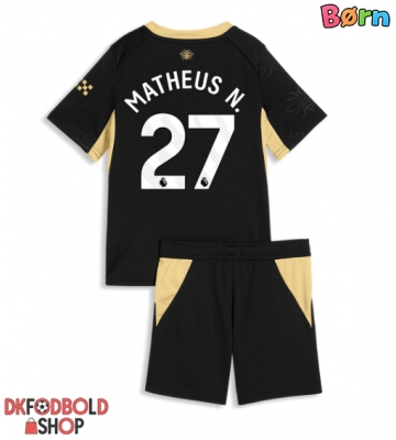 Manchester City Matheus Nunes #27 Udebanesæt Børn 2026-27 Kort ærmer (+ korte bukser)